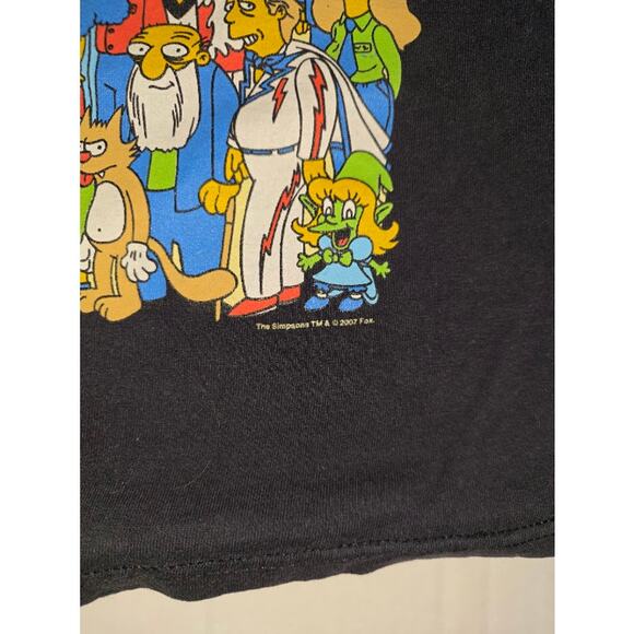 The Simpsons 2007 Character Collage TV Show Promo T Shirt Men's Size L - Picture 4 of 5